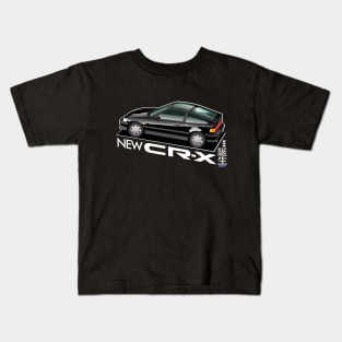 New CRX CIVIC ARTWORK BLACK Kids T-Shirt